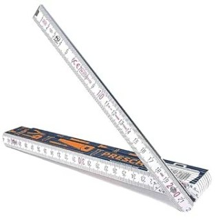 Mètre pliant 2m avec échelle d'angle