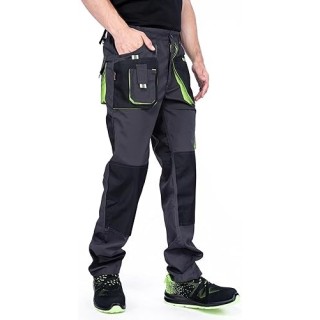 MAZALAT Pantalon de Travail Homme Avec Poches Genouillère, Multi Poches