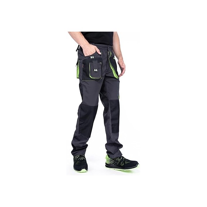 MAZALAT Pantalon de Travail Homme Avec Poches Genouillère, Multi Poches