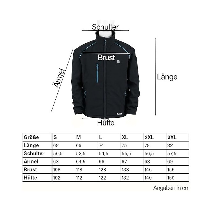 Veste chauffante Makita